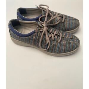 DANSKO Blue Madras Woven Texture Shoes Sneakers 4701752475 Women’s 39 US 8.5-9
